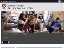 Tablet Screenshot of apo.fas.harvard.edu