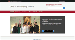 Desktop Screenshot of marshal.harvard.edu