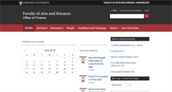 Desktop Screenshot of finance.fas.harvard.edu