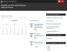 Tablet Screenshot of finance.fas.harvard.edu