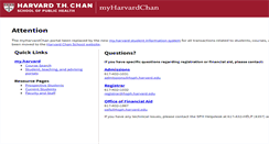 Desktop Screenshot of my.sph.harvard.edu