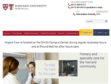 Tablet Screenshot of huhs.harvard.edu
