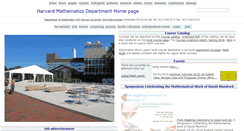 Desktop Screenshot of math.harvard.edu