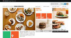 Desktop Screenshot of dining.harvard.edu