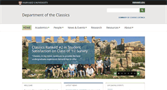 Desktop Screenshot of classics.fas.harvard.edu