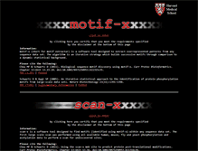 Tablet Screenshot of motif-x.med.harvard.edu