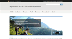 Desktop Screenshot of eps.harvard.edu
