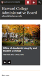 Mobile Screenshot of adboard.fas.harvard.edu
