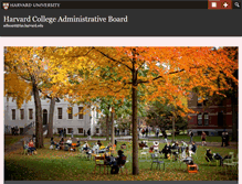 Tablet Screenshot of adboard.fas.harvard.edu