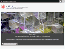 Tablet Screenshot of kavli.seas.harvard.edu