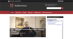 Desktop Screenshot of kirkland.harvard.edu