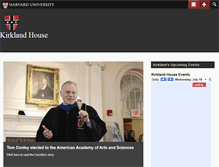 Tablet Screenshot of kirkland.harvard.edu