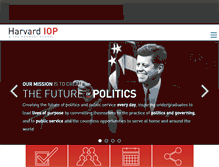 Tablet Screenshot of iop.harvard.edu