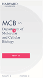 Mobile Screenshot of mcb.harvard.edu
