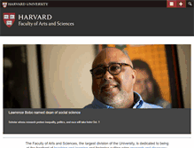 Tablet Screenshot of fas.harvard.edu