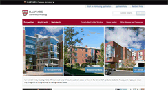 Desktop Screenshot of huhousing.harvard.edu