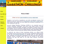 Tablet Screenshot of marathon.harvard.edu