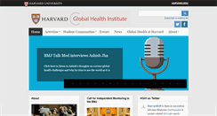 Desktop Screenshot of globalhealth.harvard.edu