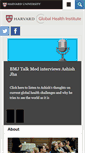 Mobile Screenshot of globalhealth.harvard.edu