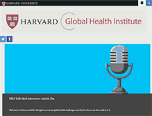 Tablet Screenshot of globalhealth.harvard.edu
