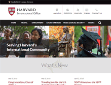 Tablet Screenshot of hio.harvard.edu