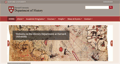 Desktop Screenshot of history.fas.harvard.edu