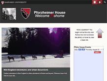 Tablet Screenshot of pfoho.harvard.edu