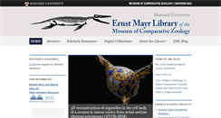 Desktop Screenshot of library.mcz.harvard.edu