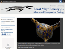 Tablet Screenshot of library.mcz.harvard.edu