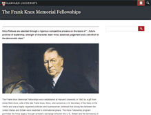 Tablet Screenshot of frankknox.harvard.edu